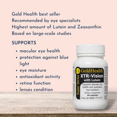 XTR Vision with Lutein features and benefits overview