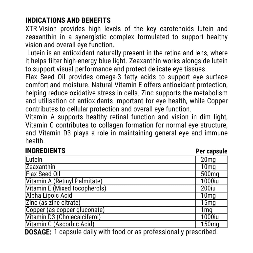 XTR Vision with Lutein visionnew product image