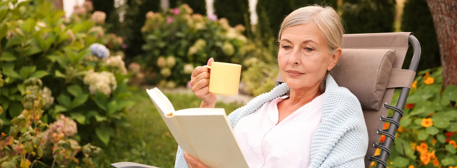 Older adult reviewing daytime and evening stress support options after 60 in New Zealand