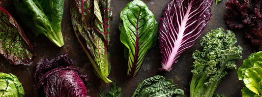 Supplement capsules with leafy greens and fish on a table, suggesting nutrients that support eye health for macular degeneration.
