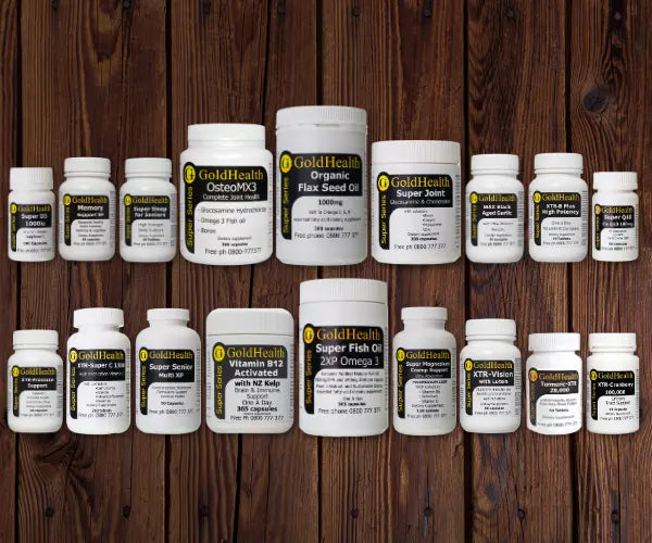 Complete Gold Health supplement range for everyday wellbeing