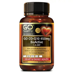 CoQ10 450mg BioActive (Go Healthy NZ)