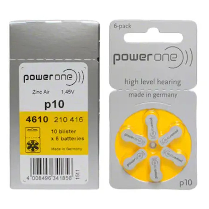 Power One Hearing Aid Batteries size 10