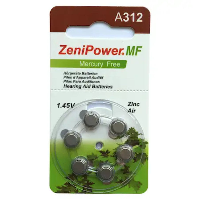Zenipower Hearing Aid Batteries size 312
