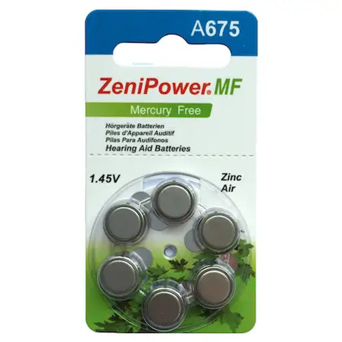 Zenipower Hearing Aid Batteries size 675