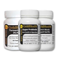 Digestion and Detox Health Pack - Probiotic + Prebiotic + Gut Protection