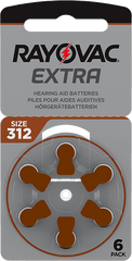 Rayovac Hearing Aid Batteries size 312
