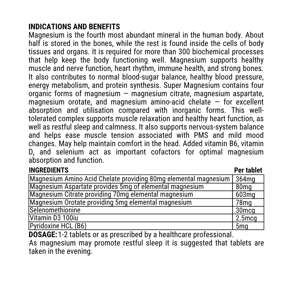 Super Magnesium 1000 Relaxation and Sleep