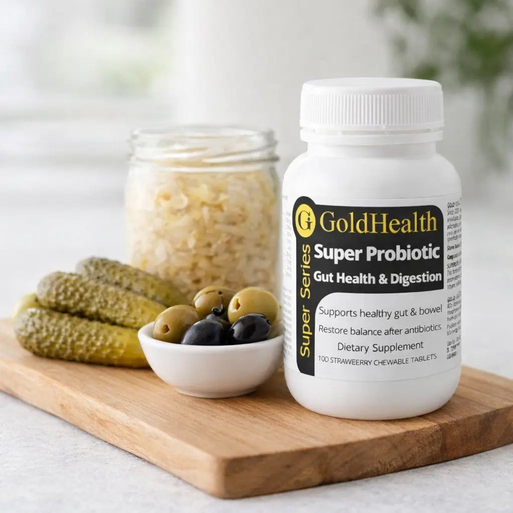 Super Probiotic Gut Health and Digestion Strawberry Chewable