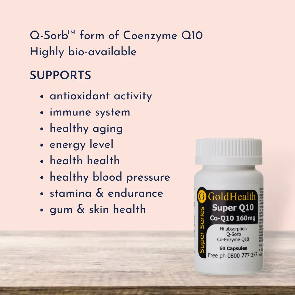Super Q10 Co Enzyme Q10 features and benefits overview
