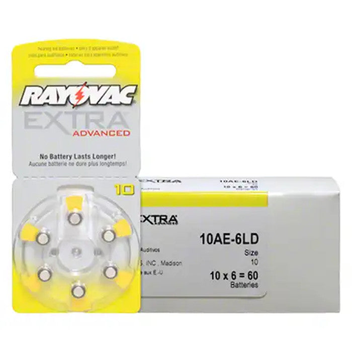 Rayovac Hearing Aid Batteries size 10
