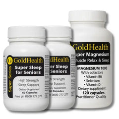 Gold Health Sleep Triple Pack | Super Sleep for Seniors + Super Magnesium 