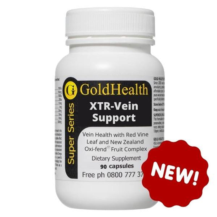 XTR-Vein Support with Red Vine Leaf and NZ Oxi-fend® Fruit Complex